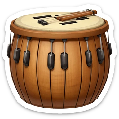 Tabla music instrument sticker
