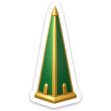 Christmas obelisk sticker