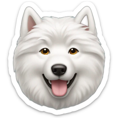 Samoyed dog sticker