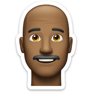 a man with a very sharp jawline sticker