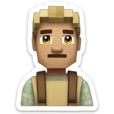 Minecraft Villager sticker
