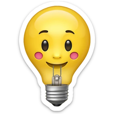emoji com boa ideia sticker