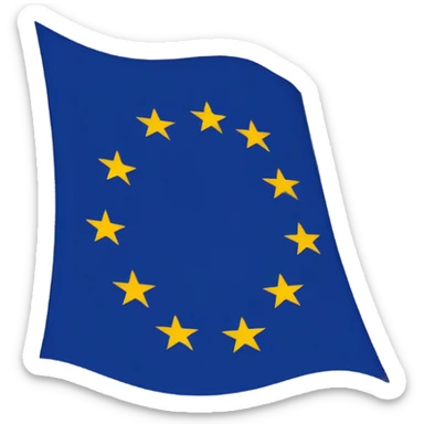 the flag of the European Union sticker