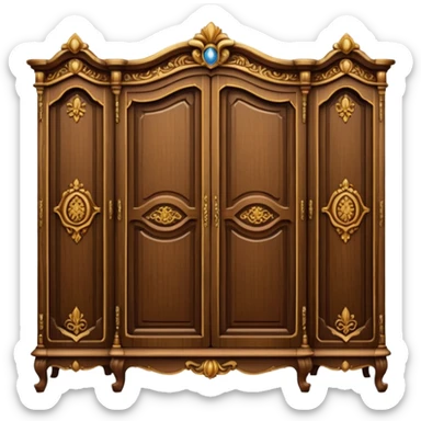 the lady who was turned into a wardrobe by magic, a character from the fairy tale Beauty and the Beast sticker