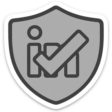 Change the badge color to grey, keep the checkmark and style the same, with no background. The style should remain consistent with the original images. sticker