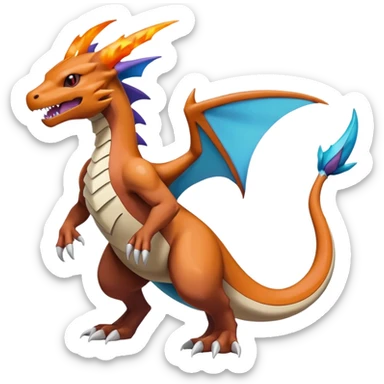 Noivern-Marowak-Latios-Charizard-Fakémon-hybrid-creature (full body)  sticker