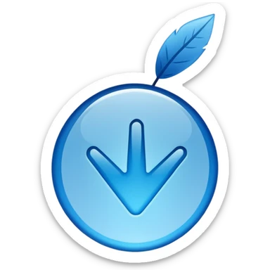 Verified just blue color tick mark with tranparent bg sticker