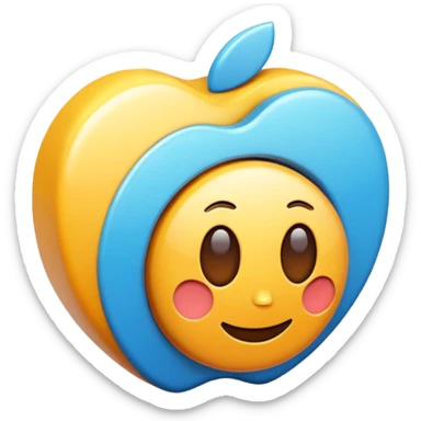 brainstorming  : 3d Icon with color of D0B8FF
 sticker