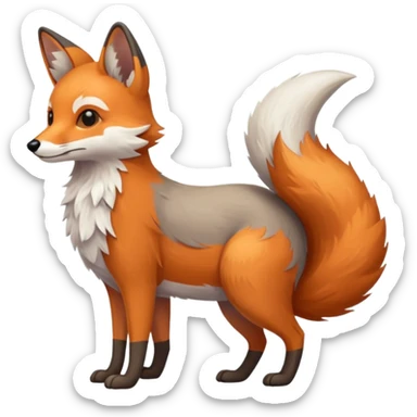 Vulpes Lupus Lagopus Cuniculus Felis Catus, (full body) sticker