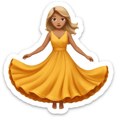 woman in spining sticker