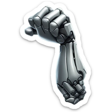 Cyborg arm only flexing bicep and shoulder sticker