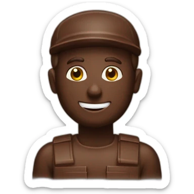 fudge chocolate packer sticker