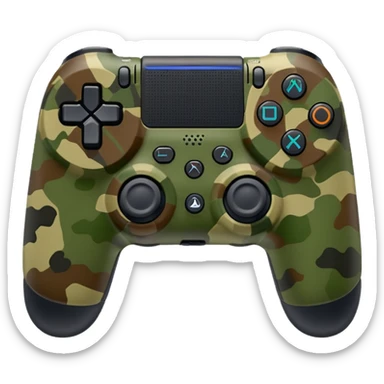 homme-avec-manette-ps4-camouflage not human sticker