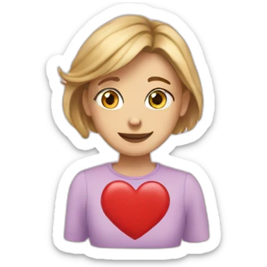 Heart with wrote Clara in it  sticker