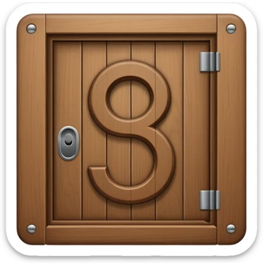 modern house door number wood sticker