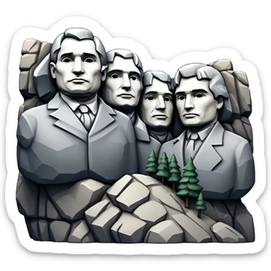Mount Rushmore sticker