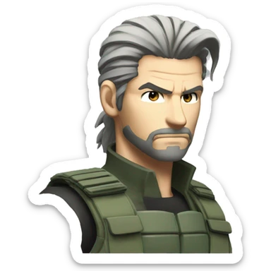 Solid snake fro metaal gear solid 5 sticker