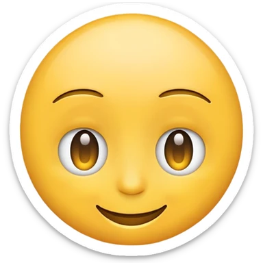 Smiling emoji with low eyelids  sticker