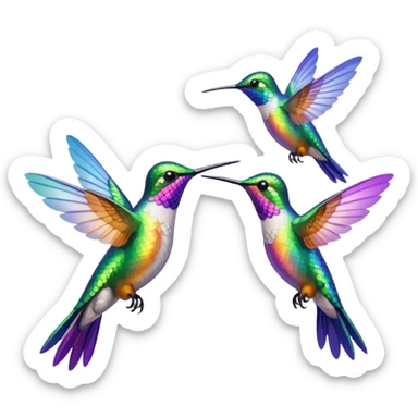 MORE HUMMINGBIRDS sticker