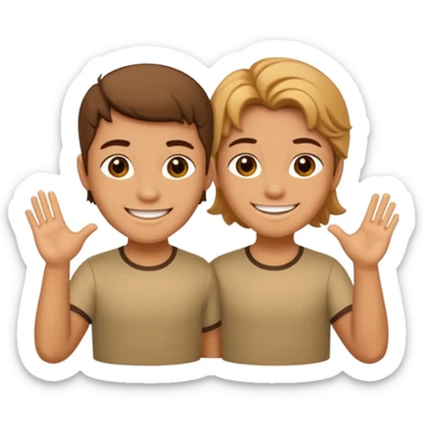 Grok saying hi to Gemini sticker