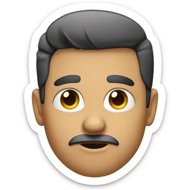 Raised eyebrow with finger pointing  sticker