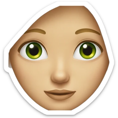 a girl with blonde hair and green eyes sticker