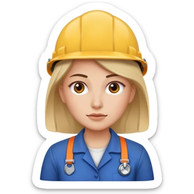 A female employee who has a major injury needs to report it. sticker