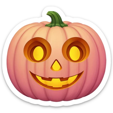 pumpkin pastel pink  sticker
