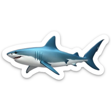 Requin joyeux sticker