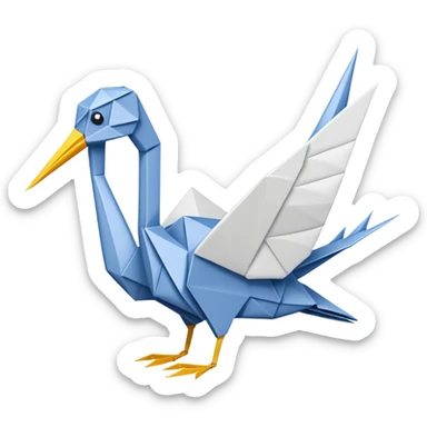 Origami Crane sticker