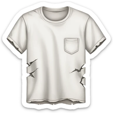 ripped shirt sticker