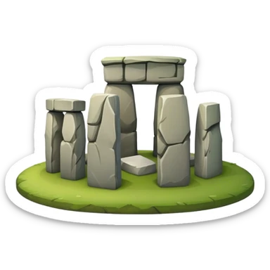 Cinematic Realistic Stonehenge Emoji sticker