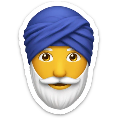 skimask with sikh turban sticker