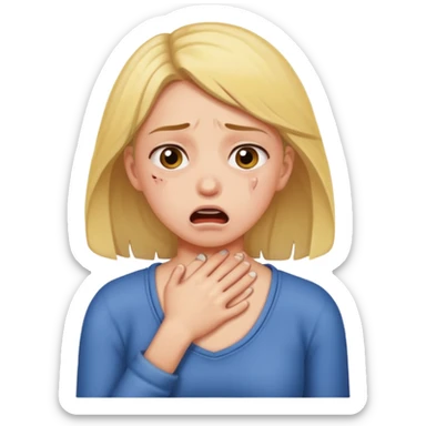 Sexy girl being choked  sticker