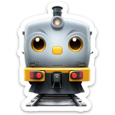 A electric locomotive (With little Kirby shiny eyes) sticker