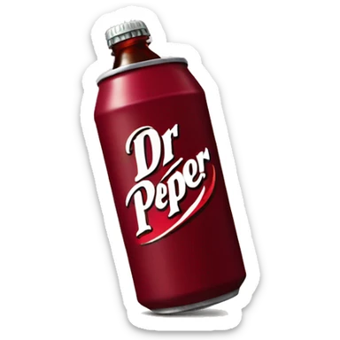 dr pepper with a bow on the cap sticker