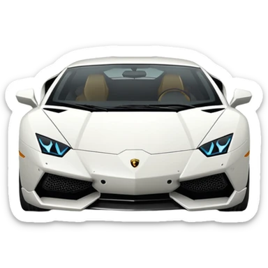 lamborgini text sticker