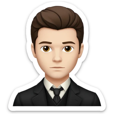 Elijah Mikaelson realistic details  sticker