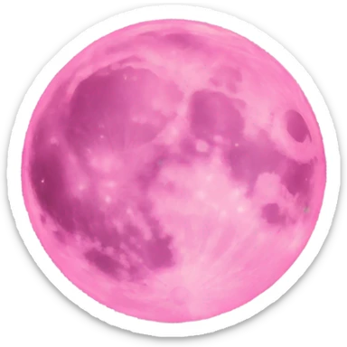 Pink moon  sticker