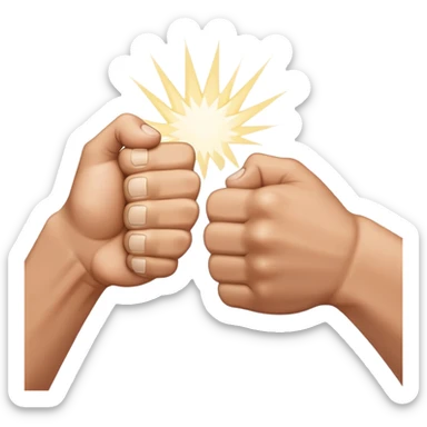 fist bump sticker
