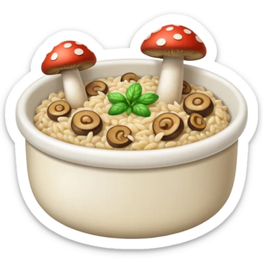 mushroom risotto sticker