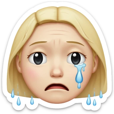 Crying emoji 😭 sticker