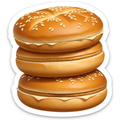 two Kartoffelbrötchen stacked sticker