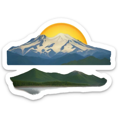 Mount Baker in Washington State sticker