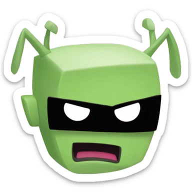 Invader Zim sticker