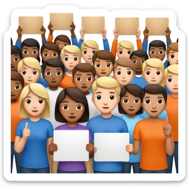 rally that drew half a million to the streets, a large number of youths sticker