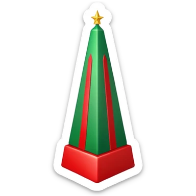 Christmas obelisk sticker