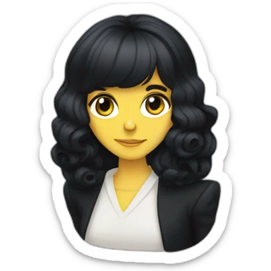 Goth Karen Carpenter sticker