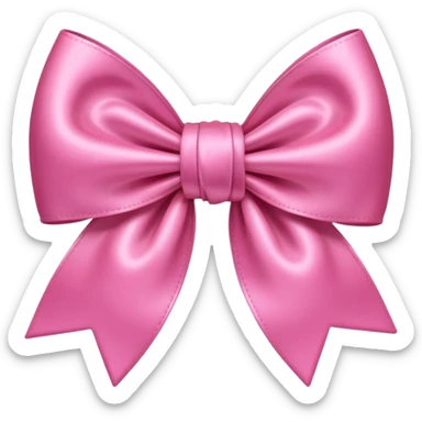 bow pink sticker