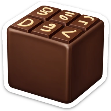 dubai Chocolate piece sticker